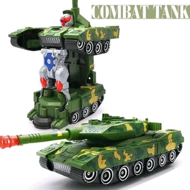 Xe tăng biến hình robot có đèn nhạc - Đồ chơi hấp dẫn, giá ưu đãi 135.000₫