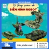 Xe Tăng Biến Hình Robot Tự Động Có Đèn - Đồ Chơi Trẻ Em Chạy Đà, Giảm Giá