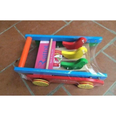 Xe tập đi gỗ trẻ em 3 chim ngộ nghĩnh - An toàn, phát triển cân bằng, 225.000₫ 2