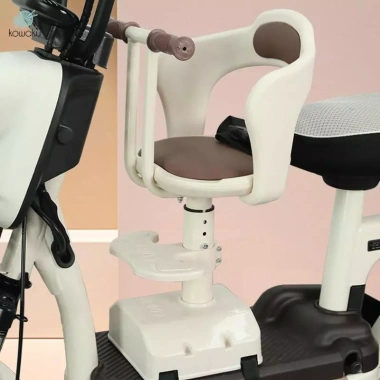 Xe tay ga ghế trẻ em gắn trước thép – Lắp đặt dễ dàng, dùng cho xe máy & xe điện