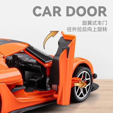 Xe Thể Thao 32 Koenisg Hợp Kim - Kéo Lại, Âm Thanh Ánh Sáng, Đồ Chơi 8 Tuổi, Quà Sinh Nhật 4