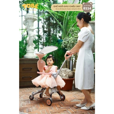 Xe TOBE Đẩy Đảo Chiều Gấp Gọn – Nhẹ, Tiện Lợi Cho Bé Du Lịch, 850.000₫
