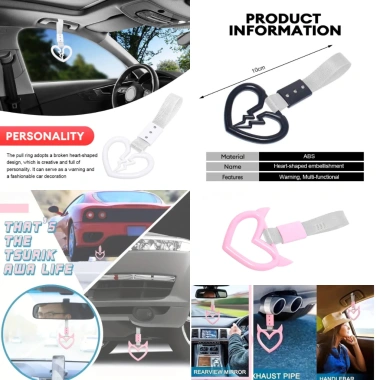 Xe trái tim tan vỡ, dây đeo chống tĩnh điện, vòng treo tàu điện - Giao nhanh 29.700đ