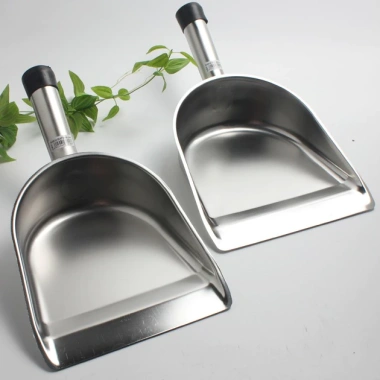 Xẻng Xúc Inox Cầm Tay 20.5-25.5cm Độ Dày 1mm Dùng Nông Sản Thủy Hải Sản Giá 170k