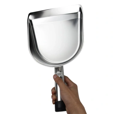 Xẻng Xúc Inox Cầm Tay 20.5-25.5cm Độ Dày 1mm Dùng Nông Sản Thủy Hải Sản Giá 170k
