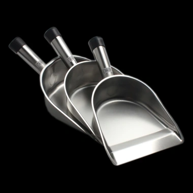 Xẻng Xúc Inox Cầm Tay 20.5-25.5cm Độ Dày 1mm Dùng Nông Sản Thủy Hải Sản Giá 170k