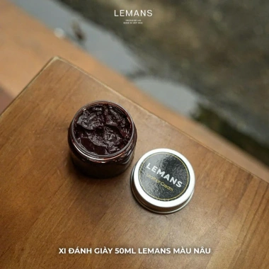 Xi đánh giày Lemans 50ml 4 màu Đen Nâu Không màu Trắng bảo dưỡng và phục hồi da giày, túi ví, áo ghế sofa – Giá 60.800₫