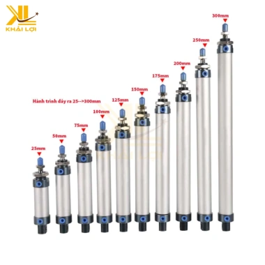 Xi Lanh Khí Nén Tròn MAL 20-25-32-40mm - Đường kính đa dạng, Giá ưu đãi 162.000₫ 4