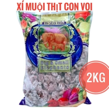 Xí Muội Thịt Không Hạt Con Voi Chua Mặn Ngọt 2kg – Giá 85k, hương vị thơm ngon
