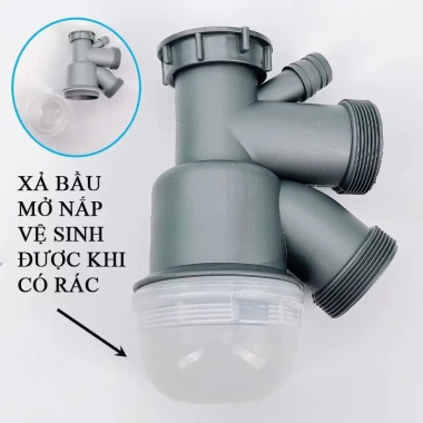 Xi Phông Bộ Xả Chậu Rửa Chén 2 Hộc 110mm - 2 Xả Tràn, Đúc Bền, Giá Ưu Đãi 130k