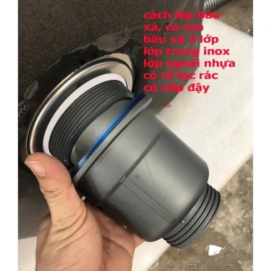 Xi Phông Bộ Xả Chậu Rửa Chén 2 Hộc 110mm - 2 Xả Tràn, Đúc Bền, Giá Ưu Đãi 130k 7 Xi Phông Bộ Xả Chậu Rửa Chén 2 Hộc 110mm - 2 Xả Tràn, Đúc Bền, Giá Ưu Đãi 130k 7
