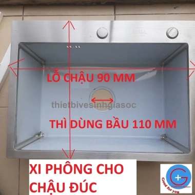Xi phông chậu rửa bát 1 hố bầu 110mm cho chậu đúc - Giá giảm 135k, hàng đẹp 8