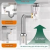 Xi Phông Chậu Rửa Mặt Inox 304 - Chống Chuột, Chống Rỉ, Đổi Đuôi, Giá 80.000 VND