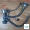 Xi Phông Ống Xả Chậu Rửa Bát 2 Hố Bầu 140mm - Giá Rẻ 199k, 1 Hoặc 2 Xả Tràn 2