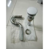 Xi phông thoát nước chậu lavabo nhấn - Đuôi cứng, không xả tràn, đầu đồng và sứ, giá ưu đãi 155.000
