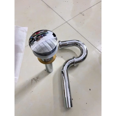 Xi phông thoát nước chậu lavabo nhấn - Đuôi cứng, không xả tràn, đầu đồng và sứ, giá ưu đãi 155.000 8 Xi phông thoát nước chậu lavabo nhấn - Đuôi cứng, không xả tràn, đầu đồng và sứ, giá ưu đãi 155.000 8