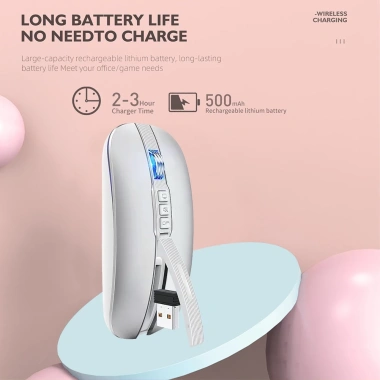 Xiaomi Chuột Không Dây Bluetooth 2.4G 2.400dpi Sạc Type-C Không Ồn cho PC/Laptop - 350.900₫ 3