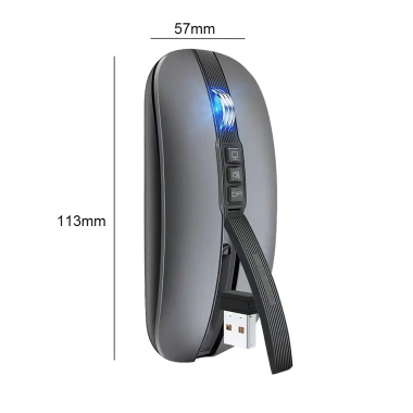 Xiaomi Chuột Không Dây Bluetooth 2.4G 2.400dpi Sạc Type-C Không Ồn cho PC/Laptop - 350.900₫ 6