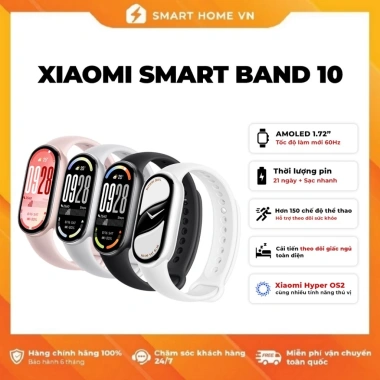 Xiaomi Mi Smart Band 10 - Vòng Thông Minh Quốc Tế, Bảo Hành 12 Tháng, 1.099.000