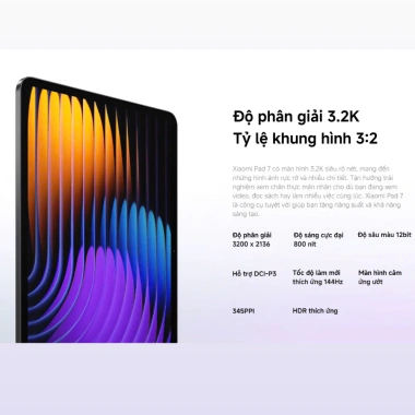 Xiaomi Pad 7 11.2 inch 3.2K 144Hz Hyper AI - Bảo hành 18 tháng - Giá chỉ 9,2 triệu 2