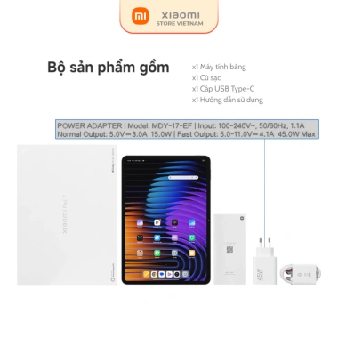 Xiaomi Pad 7 11.2 inch 3.2K 144Hz Hyper AI - Bảo hành 18 tháng - Giá chỉ 9,2 triệu 9