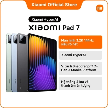 Xiaomi Pad 7 8+128/256GB – Màn hình 3.2K 144Hz, HyperAI, Giá 11.49 triệu