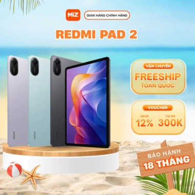 Xiaomi Redmi Pad 2 WiFi 11 inch 4/128GB 6/128GB 8/256GB Giá 5tr bảo hành 18 tháng