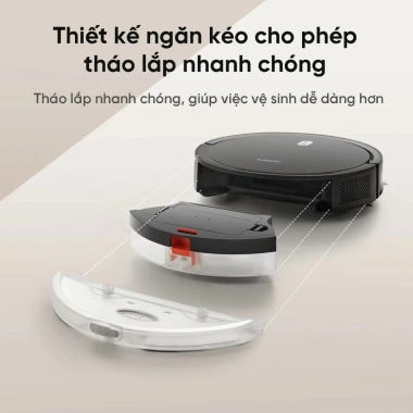 Xiaomi Robot Vacuum E5 robot hút bụi 2.000Pa, phủ 150m2, 3 cấp độ, chỉ 2.060.000₫