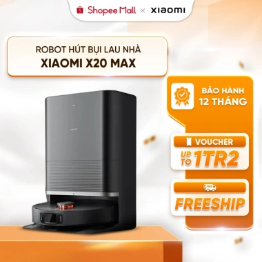 Xiaomi Robot Vacuum X20 Max 8.000Pa - Pin 5.200mAh, Trạm sạc All in One, Giá 13.35 triệu VND