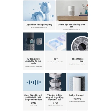 Xiaomi Smart Air Purifier 4 – Máy lọc không khí chính hãng, BH 12 tháng, giảm 32% 2 Xiaomi Smart Air Purifier 4 – Máy lọc không khí chính hãng, BH 12 tháng, giảm 32% 2
