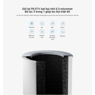 Xiaomi Smart Air Purifier 4 – Máy lọc không khí chính hãng, BH 12 tháng, giảm 32% 4 Xiaomi Smart Air Purifier 4 – Máy lọc không khí chính hãng, BH 12 tháng, giảm 32% 4