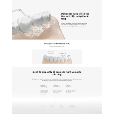 Xiaomi Water Flosser 2 - Máy tăm nước chính hãng, bảo hành 12 tháng, giá ưu đãi 1,4tr 6 Xiaomi Water Flosser 2 - Máy tăm nước chính hãng, bảo hành 12 tháng, giá ưu đãi 1,4tr 6