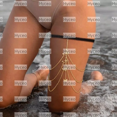 Xích Chân Bướm HYCEO - Móc Đùi Ren Co Giãn, Thời Trang Gợi Cảm, Giá 63.800 VND