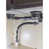 Xiphong Thoát Nước Inox 2 Ngăn cho Chậu Rửa Bát Tiết kiệm không gian, ngăn mùi 4