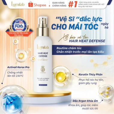 Xịt bảo vệ tóc Lumilab Hair Heat Defense - Ngăn nhiệt, giảm hư tổn, mượt xơ rối, giá ưu đãi 365k 2
