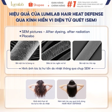 Xịt bảo vệ tóc Lumilab Hair Heat Defense - Ngăn nhiệt, giảm hư tổn, mượt xơ rối, giá ưu đãi 365k 4