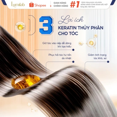 Xịt bảo vệ tóc Lumilab Hair Heat Defense - Ngăn nhiệt, giảm hư tổn, mượt xơ rối, giá ưu đãi 365k 5
