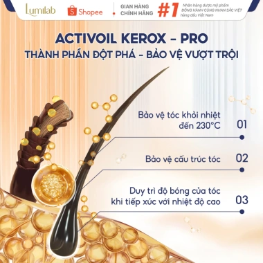 Xịt bảo vệ tóc Lumilab Hair Heat Defense - Ngăn nhiệt, giảm hư tổn, mượt xơ rối, giá ưu đãi 365k 6