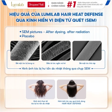 Xịt bảo vệ tóc Lumilab Heat Defense 140ml - Chống nhiệt, khôi phục tóc, giữ nếp bóng mượt, 365k