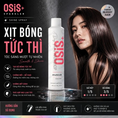 Xịt Bóng & Gôm Cứng Giữ Nếp OSIS+ Sparkler/Session/Freeze 300ml - Tóc Mượt, Giữ Nếp Bền 4 Xịt Bóng & Gôm Cứng Giữ Nếp OSIS+ Sparkler/Session/Freeze 300ml - Tóc Mượt, Giữ Nếp Bền 4