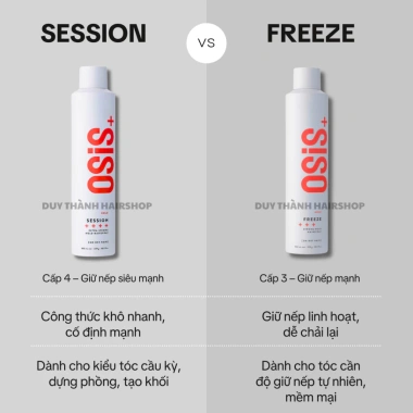 Xịt Bóng & Gôm Cứng Giữ Nếp OSIS+ Sparkler/Session/Freeze 300ml - Tóc Mượt, Giữ Nếp Bền 9 Xịt Bóng & Gôm Cứng Giữ Nếp OSIS+ Sparkler/Session/Freeze 300ml - Tóc Mượt, Giữ Nếp Bền 9