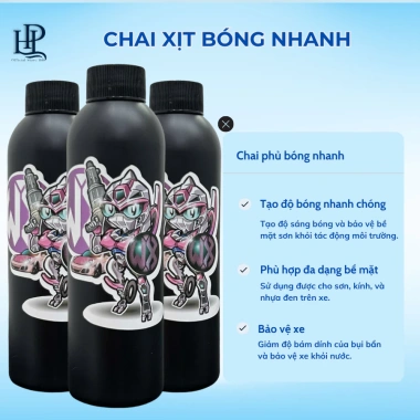 Xịt Bóng Nhanh Xe Máy Ô tô Sáng Mượt, Chống Bám Bụi, Giá Ưu Đãi 239k