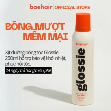 Xịt bóng tóc Baehair Glossie 250ml - Tóc bóng mượt, phục hồi hư tổn, bảo vệ nhiệt, giá ưu đãi 315.000