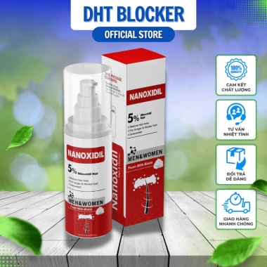 Xịt Bọt Nanoxidil 5% + Biotin 60ml - Serum mọc râu, tóc, lông mày không cồn cho da nhạy cảm nam