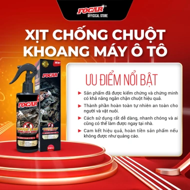Xịt chống chuột khoang máy ô tô FOCAR - Đuổi chuột hiệu quả, an toàn 100% thiên nhiên, giảm giá tới 224.851₫ 4