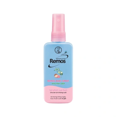 Xịt chống muỗi cho bé 6 tháng tuổi hương khuynh diệp Rohto Remos 70ml - Giá 69k 2