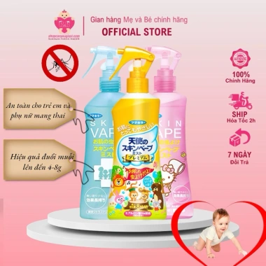 Xịt chống muỗi, côn trùng SKIN VAPE Nhật Bản - Diệt nhanh, an toàn, chỉ 178.000đ