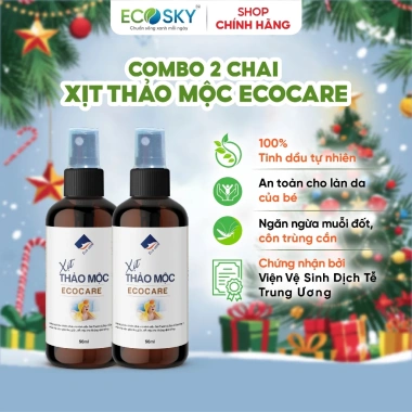 Xịt Chống Muỗi & Côn Trùng Thảo Mộc ECOCARE 50ml - Tự Nhiên, An Toàn, Giá Ưu Đãi 88.999₫