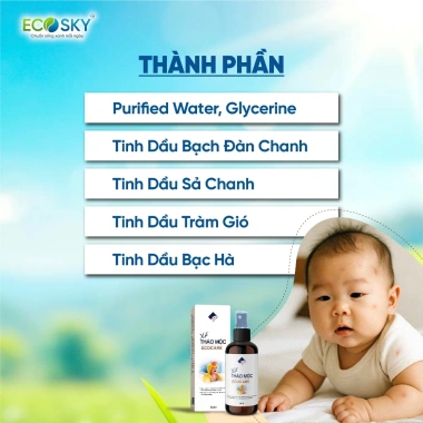 Xịt Chống Muỗi & Côn Trùng Thảo Mộc ECOCARE 50ml - Tự Nhiên, An Toàn, Giá Ưu Đãi 88.999₫ 5 Xịt Chống Muỗi & Côn Trùng Thảo Mộc ECOCARE 50ml - Tự Nhiên, An Toàn, Giá Ưu Đãi 88.999₫ 5