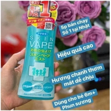 Xịt Chống Muỗi Đốt Skin Vape Nhật Bản 200ml với Hiệu Quả Ngay, Giá Giảm 138k 7 Xịt Chống Muỗi Đốt Skin Vape Nhật Bản 200ml với Hiệu Quả Ngay, Giá Giảm 138k 7